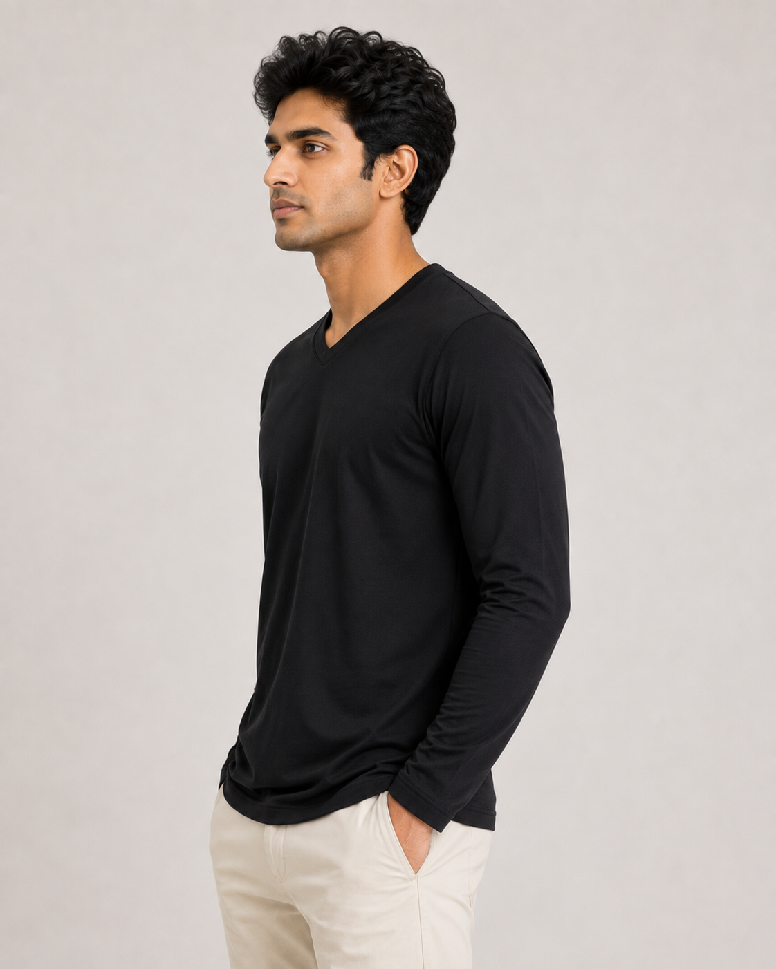 Edge Vee – Full - V-Neck Full-Sleeve