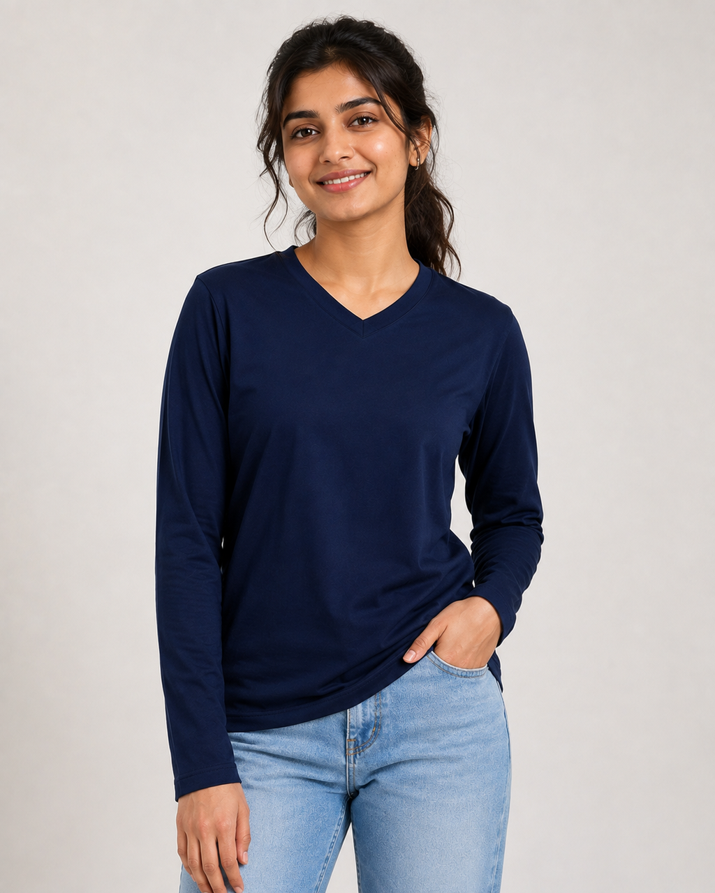 Edge Vee – Full - V-Neck Full-Sleeve