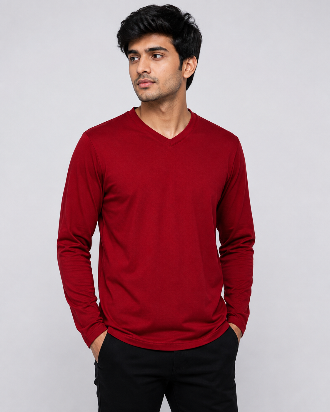 Edge Vee – Full - V-Neck Full-Sleeve