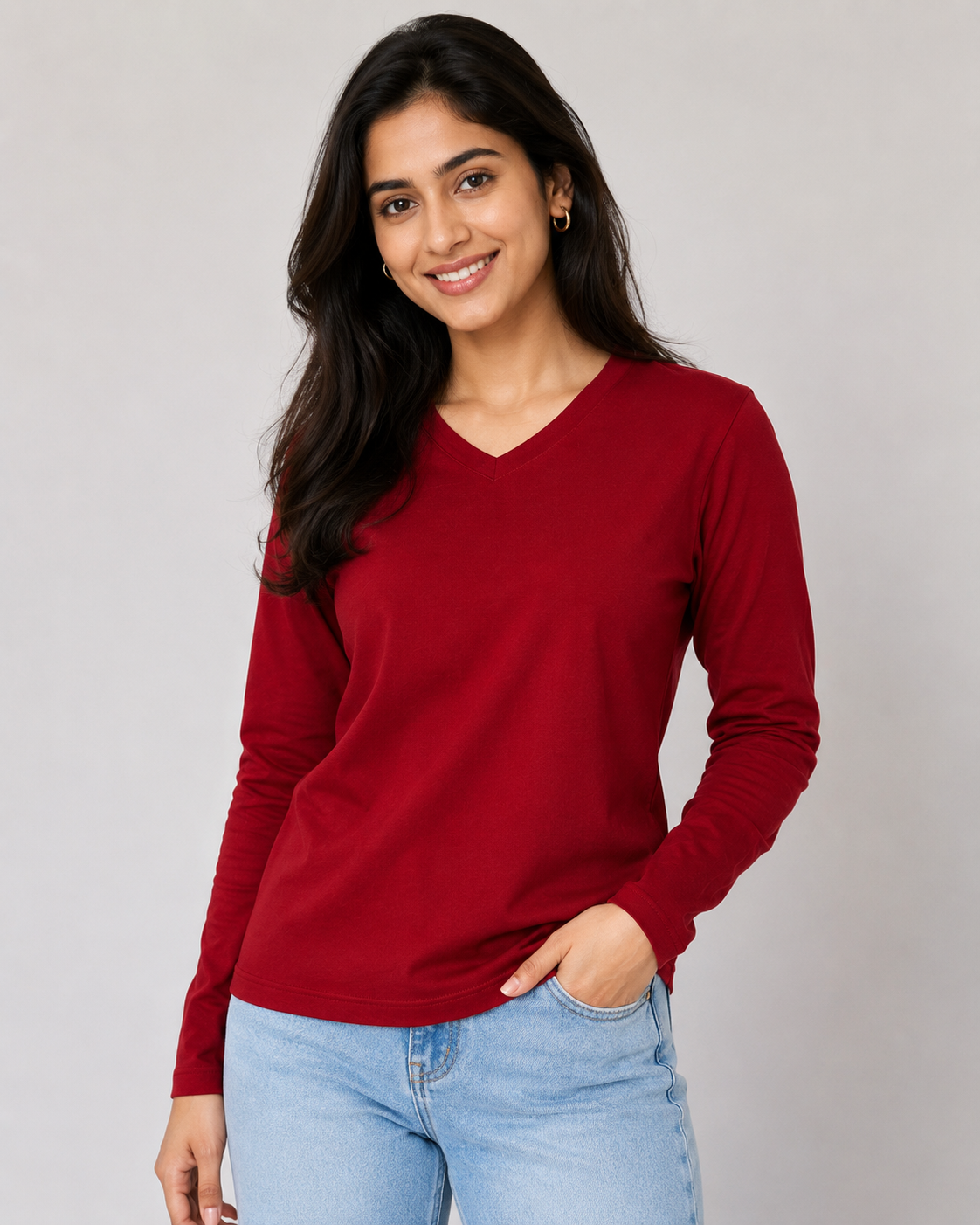 Edge Vee – Full - V-Neck Full-Sleeve