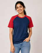 Raglan - Round-Neck Half-Sleeve