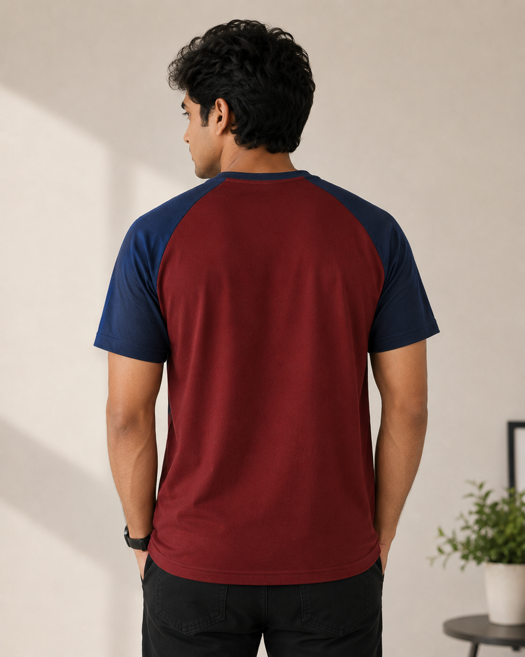 Raglan - Round-Neck Half-Sleeve
