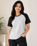 Raglan - Round-Neck Half-Sleeve