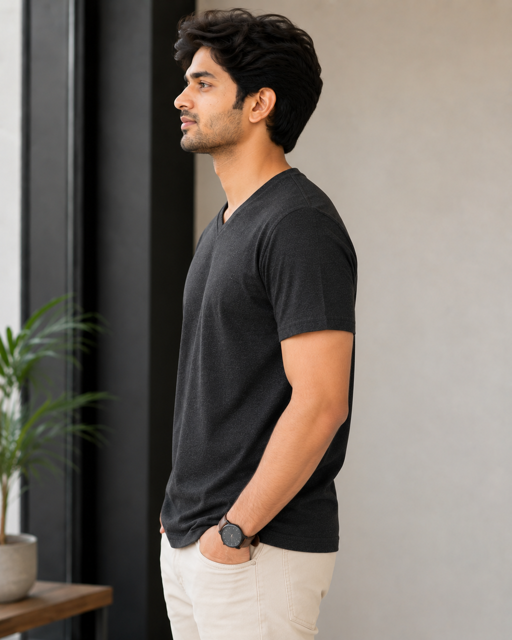 Edge Vee - Half - V-Neck Half-Sleeve
