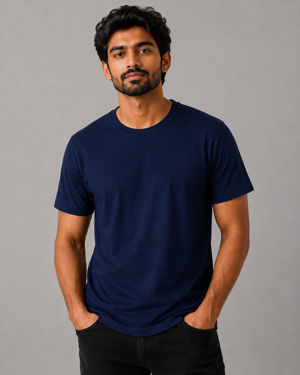 Soft Tee - Round-Neck Half-Sleeve