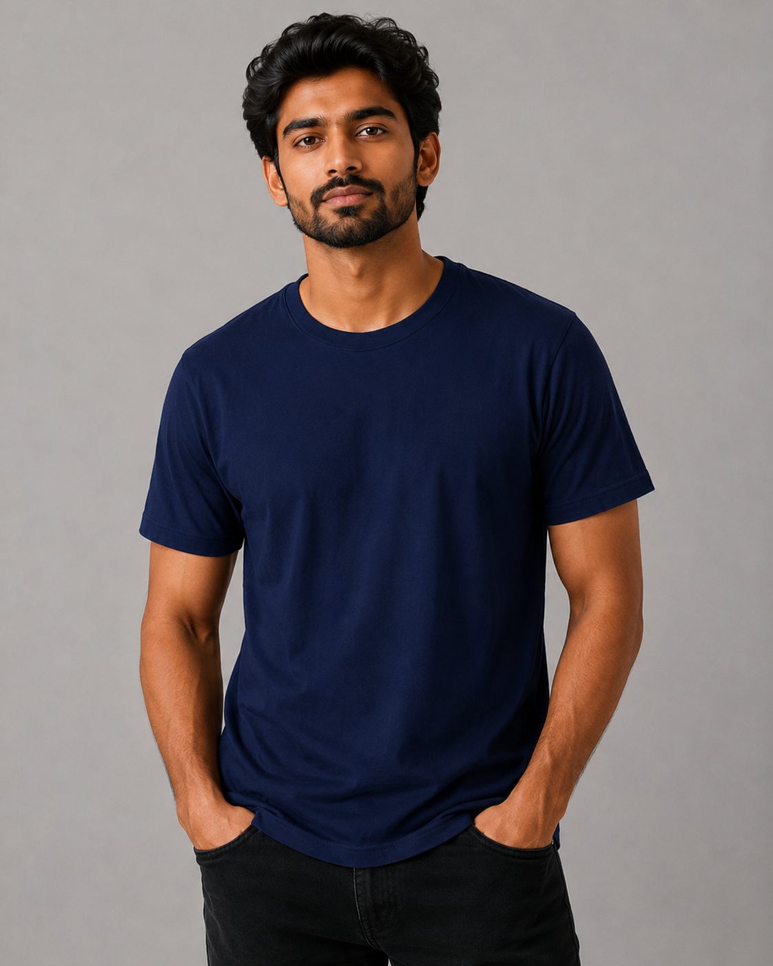 Soft Tee - Round-Neck Half-Sleeve