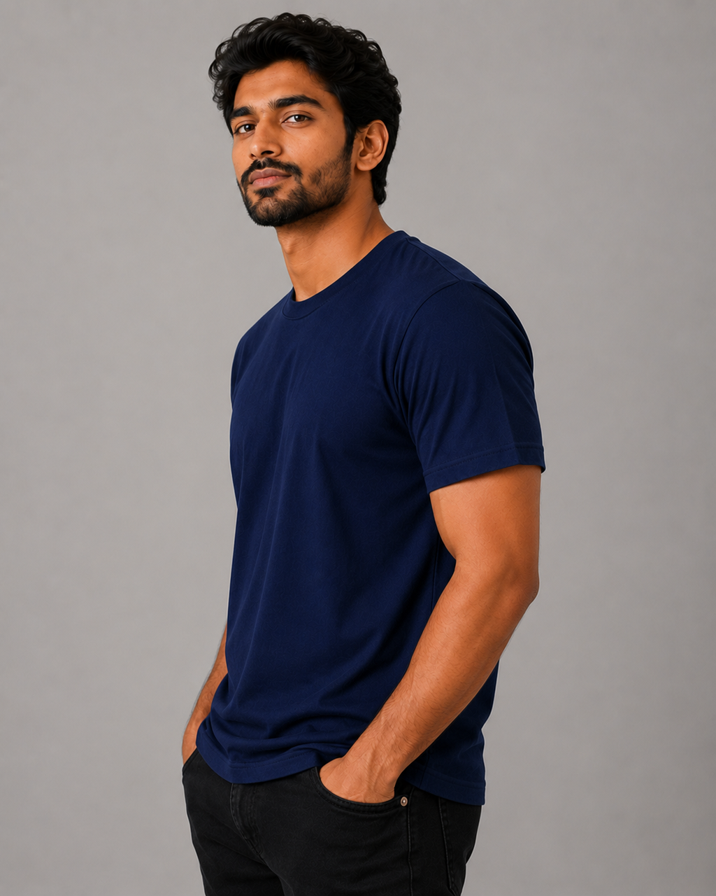 Soft Tee - Round-Neck Half-Sleeve