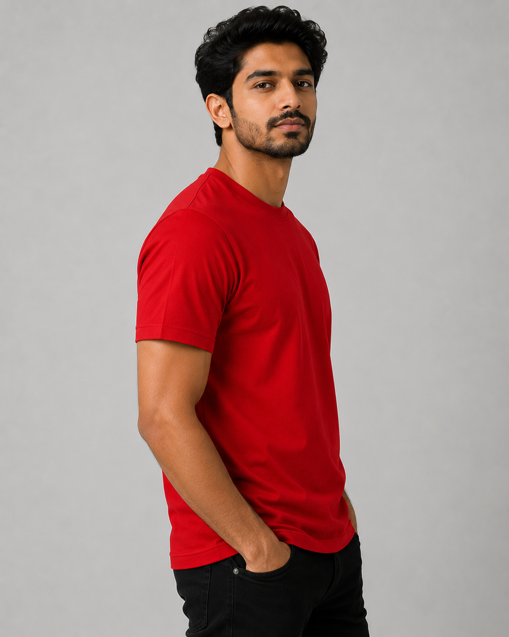 Edge Tee - Round-Neck Half-Sleeve