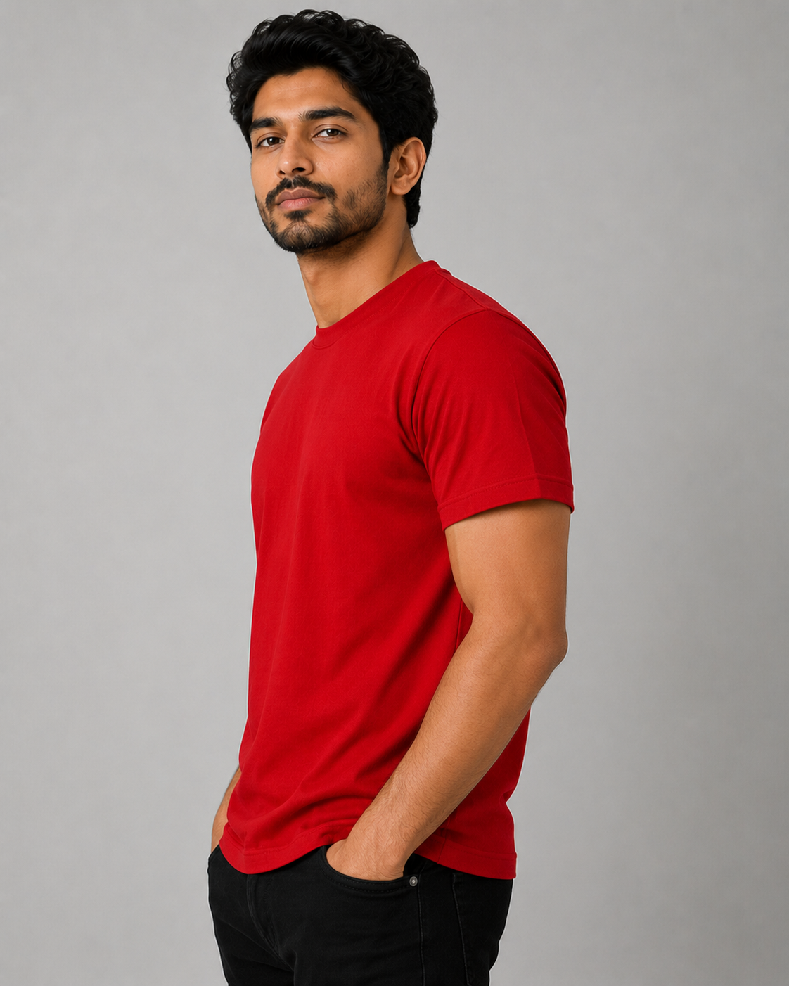 Soft Tee - Round-Neck Half-Sleeve