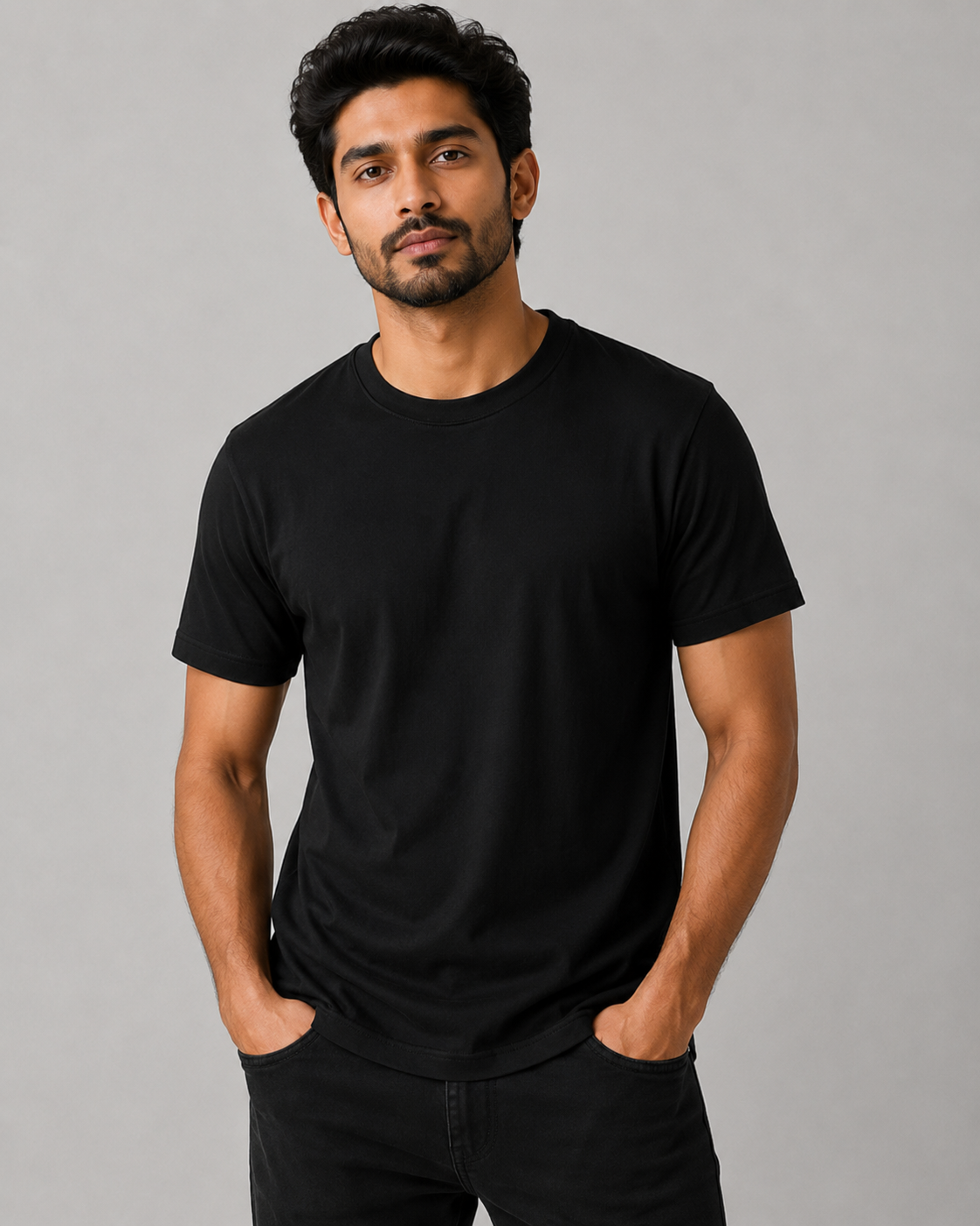 Soft Tee - Round-Neck Half-Sleeve