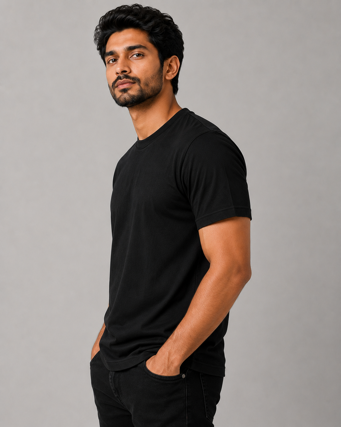 Edge Tee - Round-Neck Half-Sleeve
