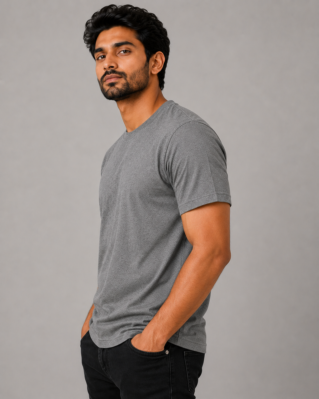 Edge Tee - Round-Neck Half-Sleeve