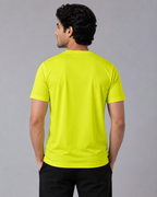 Mesh-Back Tee - Round-Neck Half-Sleeve