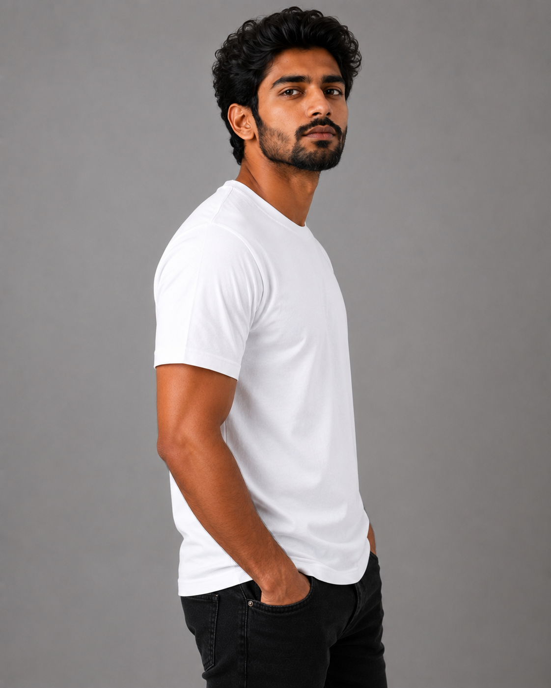 Edge Tee - Round-Neck Half-Sleeve