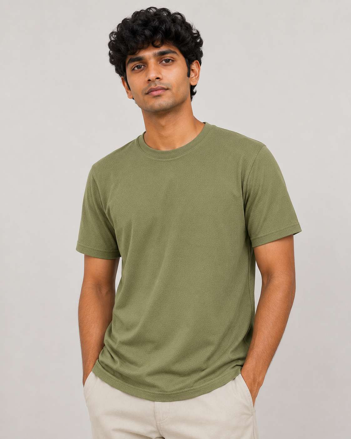 Edge Tee - Round-Neck Half-Sleeve