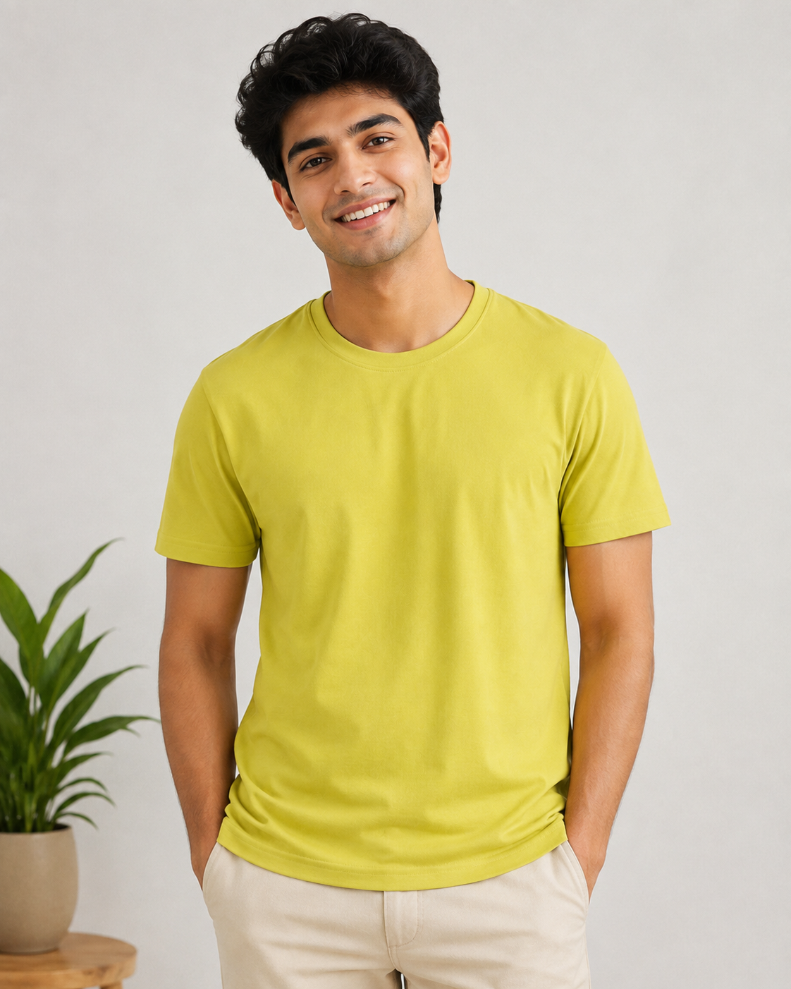 Dot Tee - Round-Neck Half-Sleeve