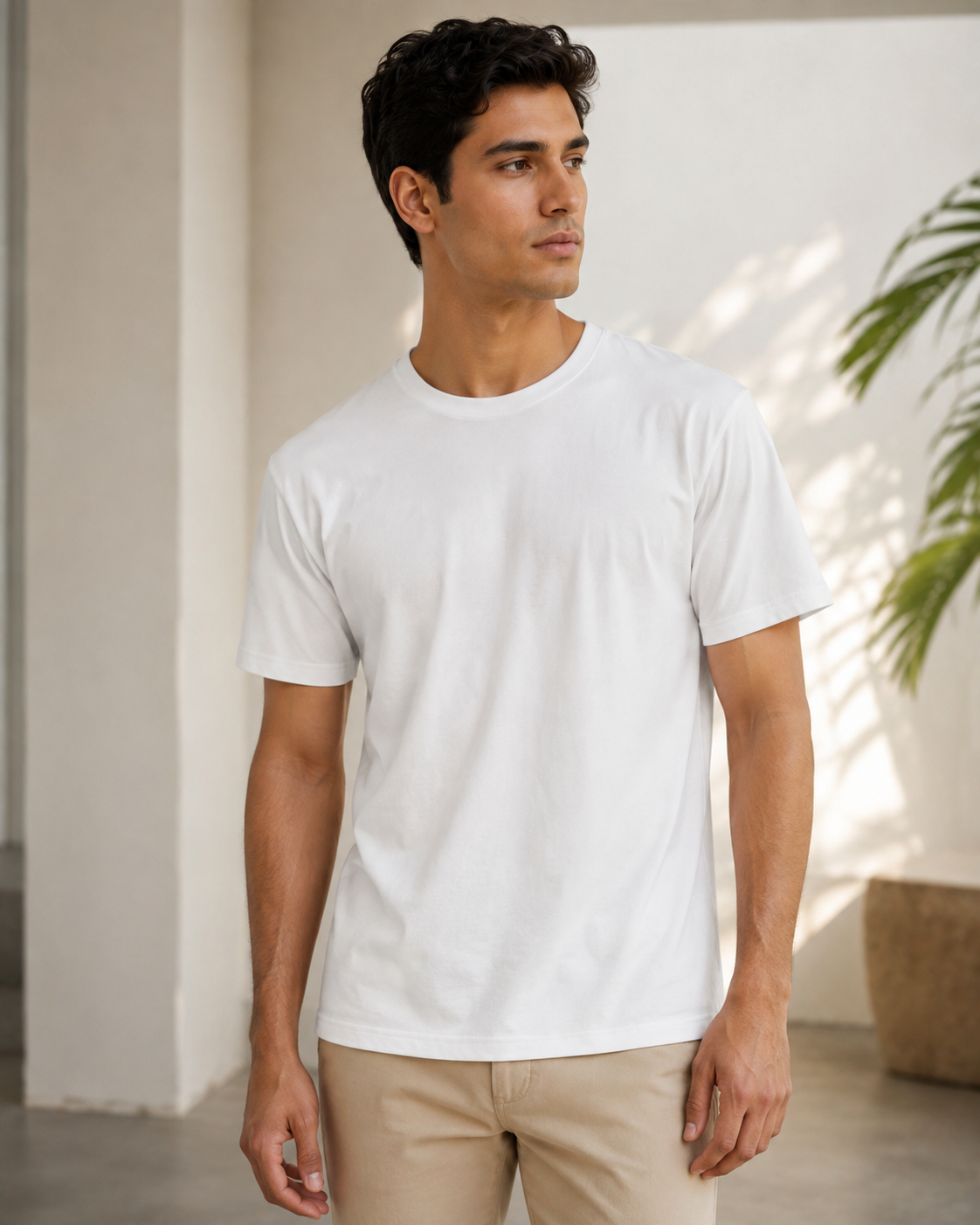 Dot Tee - Round-Neck Half-Sleeve