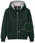 Cosmo Hoodie - Hoodie with Zip & Kangaroo Pouch