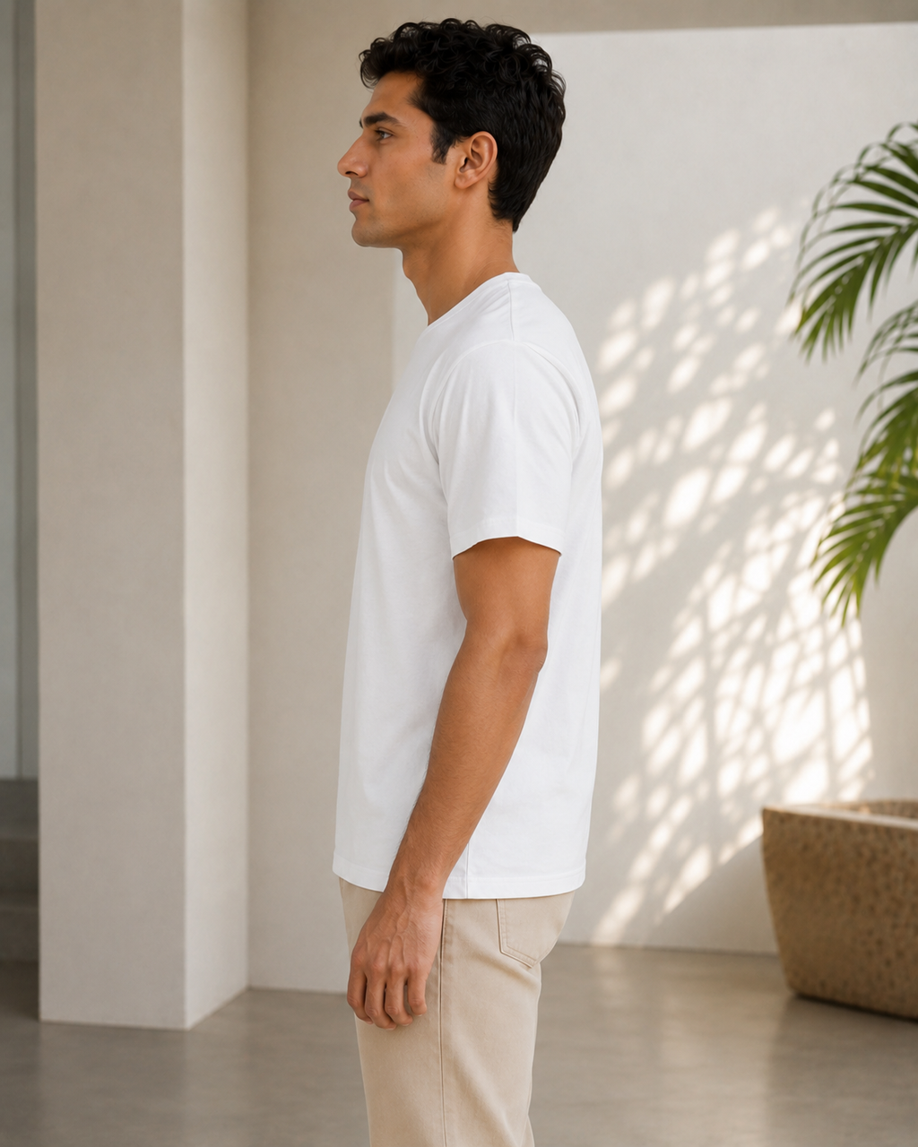 Dot Tee - Round-Neck Half-Sleeve