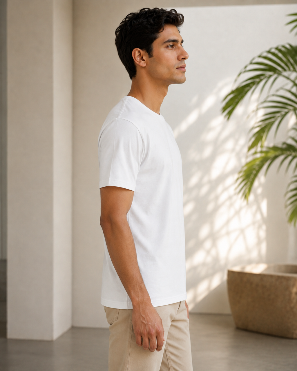 Dot Tee - Round-Neck Half-Sleeve