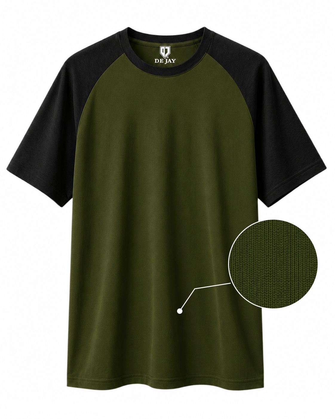Raglan - Round-Neck Half-Sleeve