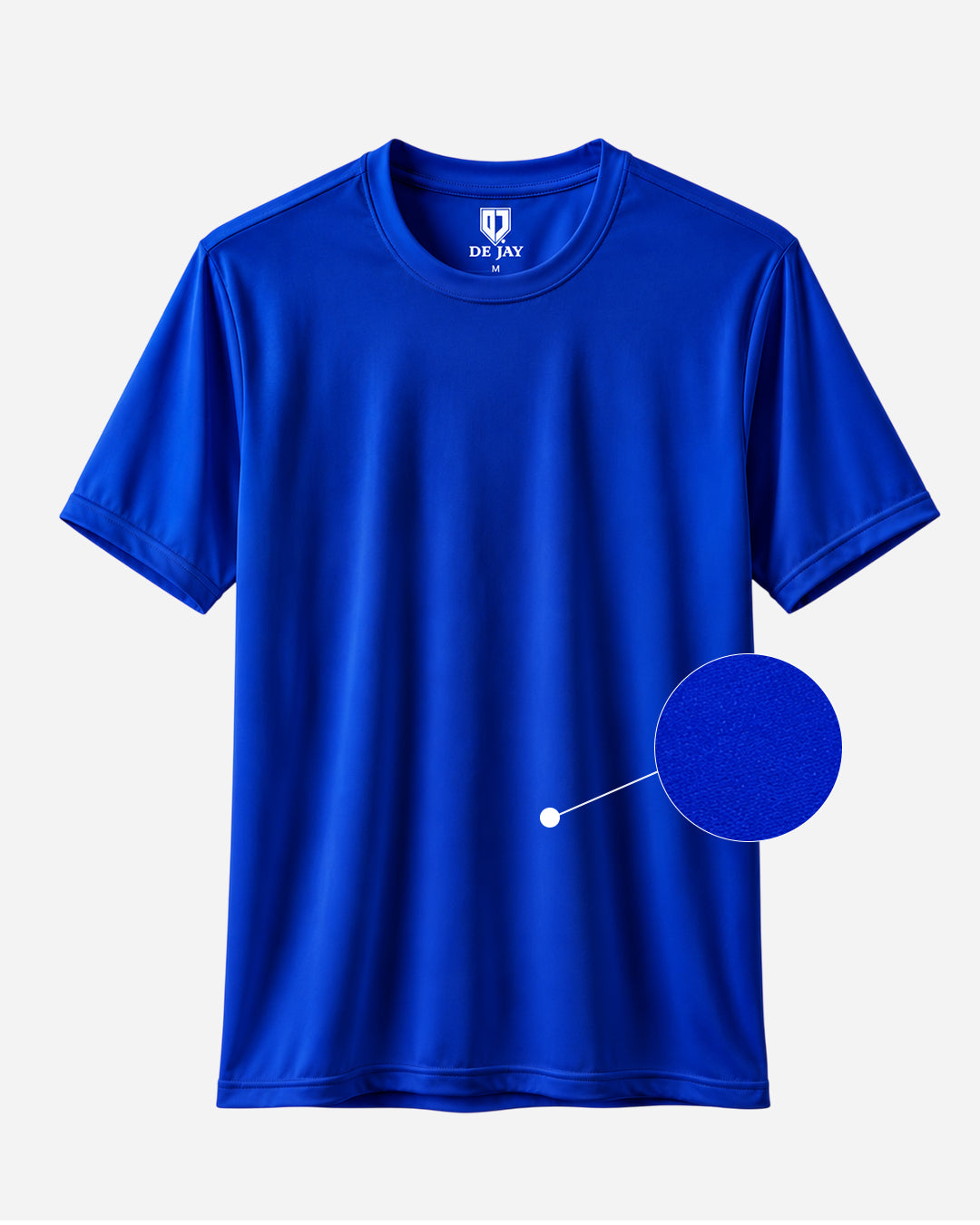 Mesh-Back Tee - Round-Neck Half-Sleeve